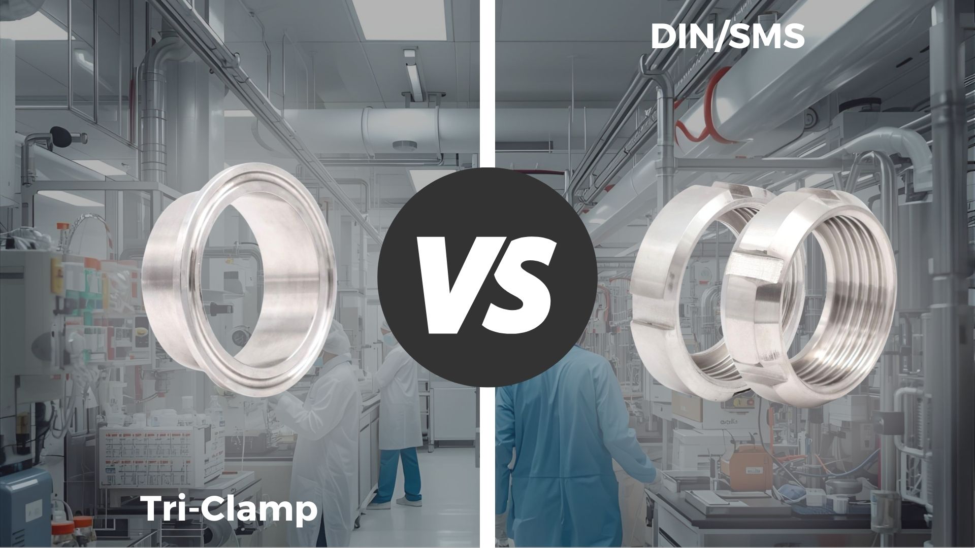 The differences you must not overlook: Tri-Clamp vs. DIN/SMS