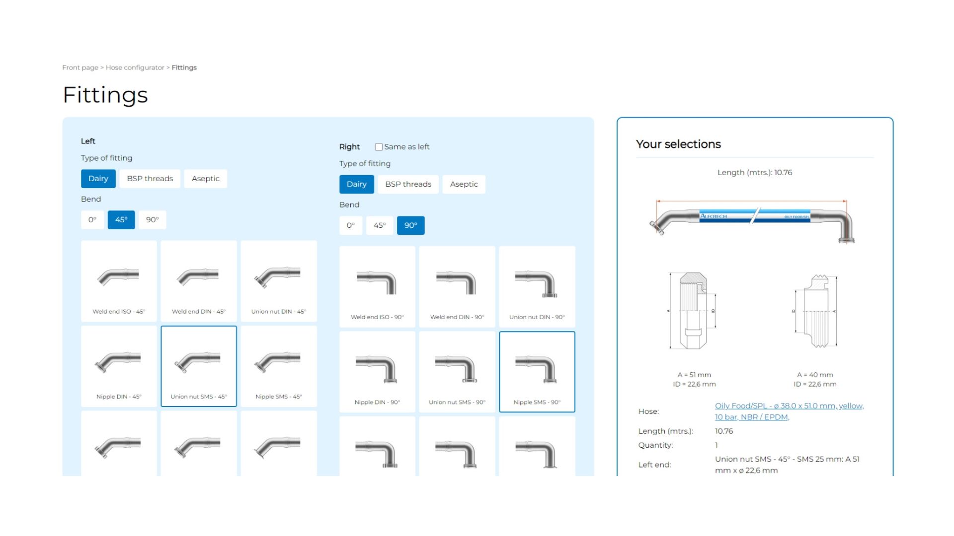The hose configurator: Build your own hose solution