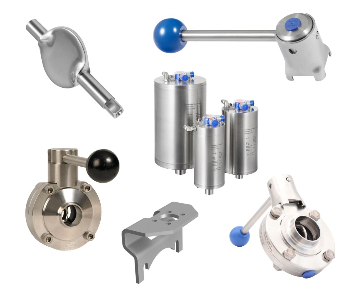 Explore our butterfly valves with safety latch, manufactured for industrial use. We supply products that meet all requirements. See our selection here!