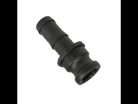 High-quality Camlock hose tail type E. Constructed in polypropylene. Can be used for various liquid or gas lines. Order here.